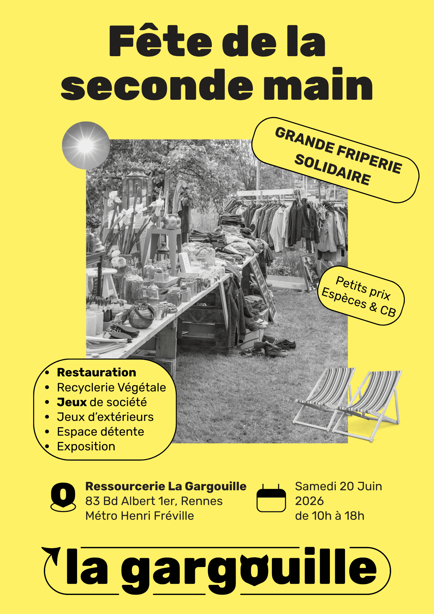 Aider à la fête de la seconde main