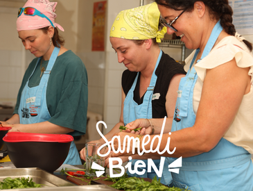 Atelier cuisine en préparation du repas partagé du midi? Samedi bien!
