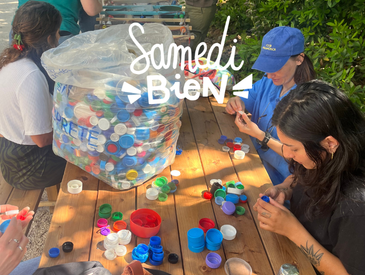 Tri de bouchons intergénérationnel avec Sauvage Méditerranée? Samedi bien!